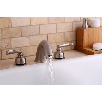 Kingston Brass Satin Nickel Two Handle Roman Tub Filler Faucet KC8368