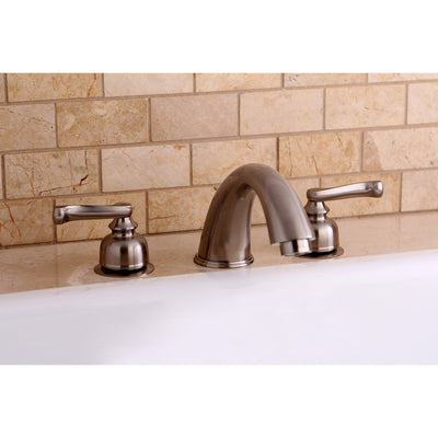 Kingston Brass Satin Nickel Two Handle Roman Tub Filler Faucet KC8368