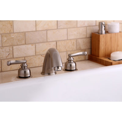 Kingston Brass Satin Nickel Two Handle Roman Tub Filler Faucet KC8368