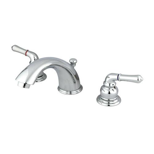 Kingston Brass Chrome Magellan 2 handle widespread bathroom faucet KC961