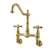 Kingston Brass Polished Brass Double Handle Wall Mount Kitchen Faucet KS1092AX