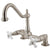 Kingston Brass Satin Nickel 2 Handle Deck Mount Kitchen Faucet KS1148PX