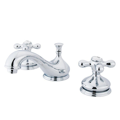 Kingston Brass Chrome 2 Handle Widespread Bathroom Faucet w Pop-up KS1161AX