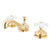 Kingston Polished Brass 2 Handle Widespread Bathroom Faucet w Pop-up KS1162PX