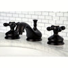 Kingston Oil Rubbed Bronze 2 Handle Widespread Bathroom Faucet w Pop-up KS1165AX