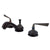 Kingston Silver Sage Oil Rubbed Bronze Widespread Bathroom Faucet KS1165ZL