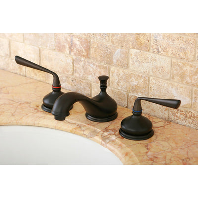 Kingston Silver Sage Oil Rubbed Bronze Widespread Bathroom Faucet KS1165ZL