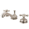 Kingston Satin Nickel 2 Handle Widespread Bathroom Faucet w Pop-up KS1168AX