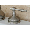 Kingston Satin Nickel 2 Handle Widespread Bathroom Faucet w Pop-up KS1168NL