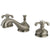 Kingston Brass Satin Nickel French Country Widespread Bathroom Faucet KS1168TX