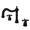 Kingston Oil Rubbed Bronze Heritage Two Handle Roman Tub Filler Faucet KS1345AX