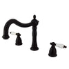 Kingston Oil Rubbed Bronze Heritage Two Handle Roman Tub Filler Faucet KS1345PL