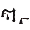 Kingston Silver Sage Oil Rubbed Bronze Bathroom Roman Tub Filler Faucet KS1345ZL