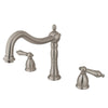 Kingston Brass Satin Nickel Heritage Two Handle Roman Tub Filler Faucet KS1348AL