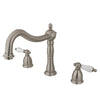 Kingston Brass Satin Nickel Heritage Two Handle Roman Tub Filler Faucet KS1348PL