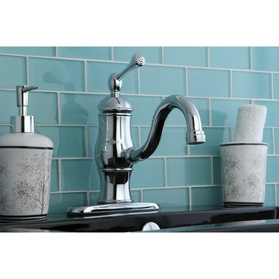 Kingston Chrome single handle Centerset Bathroom Faucet w Push-Up drain KS1401BL