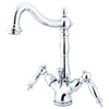 Kingston Brass Chrome 2 Handle Single Hole Bathroom Faucet w Pop-up KS1431TL