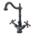 Kingston Oil Rubbed Bronze 2 Handle Single Hole Bathroom Faucet w Drain KS1435BX