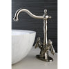 Kingston Satin Nickel 2 Handle Vessel Sink Bathroom Faucet w deck plate KS1498AL