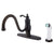 Oil Rubbed Bronze Single Handle Centerset Kitchen Faucet w spray KS1575TL