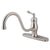 Kingston Brass Satin Nickel Single Handle 8" Centerset Kitchen Faucet KS1578BLLS