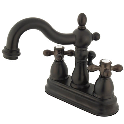 Kingston Oil Rubbed Bronze 2 Handle 4" Centerset Bathroom Faucet KS1605AX