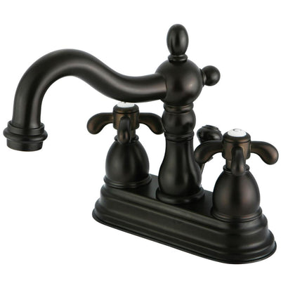 Kingston Oil Rubbed Bronze French Country 4" Center Set Bathroom Faucet KS1605TX