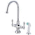 Kingston Brass Chrome Adjustable Spread Kitchen Faucet with Sprayer KS1761AL