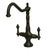 Kingston Brass Oil Rubbed Bronze 2 Handle Single Hole Kitchen Faucet KS1775ALLS