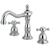 Kingston Chrome 2 Handle 8" to 14" Widespread Bathroom Faucet w Pop-up KS1971BX