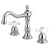 Kingston Chrome 2 Handle 8" to 14" Widespread Bathroom Faucet w Pop-up KS1971PX