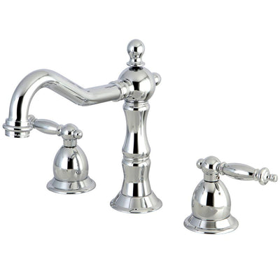 Kingston Chrome 2 Handle 8" to 14" Widespread Bathroom Faucet w Pop-up KS1971TL