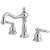 Kingston Chrome 2 Handle 8" to 14" Widespread Bathroom Faucet w Pop-up KS1971TL