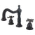 Kingston Oil Rubbed Bronze 2 Handle Widespread Bathroom Faucet w Pop-up KS1975BX