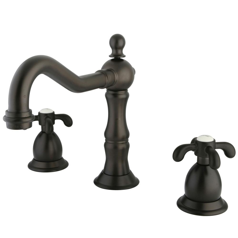 Kingston Oil Rubbed Bronze French Country Widespread Bathroom Faucet KS1975TX