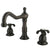 Kingston Oil Rubbed Bronze French Country Widespread Bathroom Faucet KS1975TX