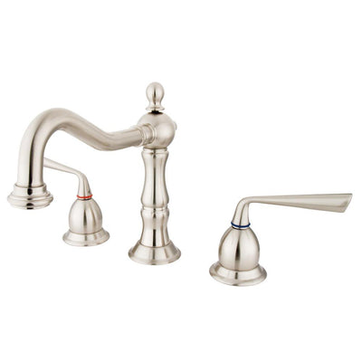 Kingston Silver Sage Satin Nickel Widespread Lavatory Bathroom Faucet KS1978ZL