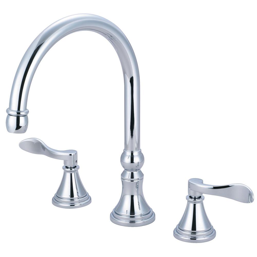 Kingston Brass Chrome NuFrench bathroom roman tub filler faucet KS2341DFL