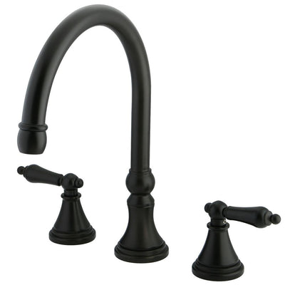 Kingston Oil Rubbed Bronze Two Handle Roman Tub Filler Faucet KS2345AL