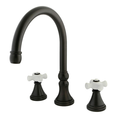 Kingston Oil Rubbed Bronze Two Handle Roman Tub Filler Faucet KS2345PX