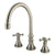 Kingston Brass Satin Nickel Two Handle Roman Tub Filler Faucet KS2348KX