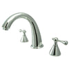 Kingston English Country Chrome Roman Tub Filler Faucet KS2361BL