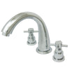 Kingston Brass Chrome Two Handle Roman Tub Filler Faucet KS2361EX