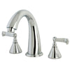 Kingston Brass Chrome Two Handle Roman Tub Filler Faucet KS2361FL