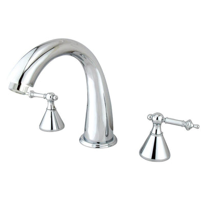 Kingston Brass Chrome Two Handle Roman Tub Filler Faucet KS2361TL