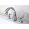 Kingston Brass KS2361ZX 2 Handle Roman Tub Filler Polished Chrome