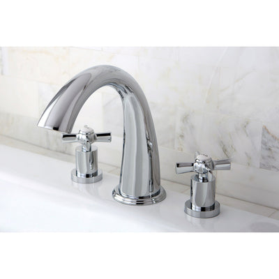 Kingston Brass KS2361ZX 2 Handle Roman Tub Filler Polished Chrome