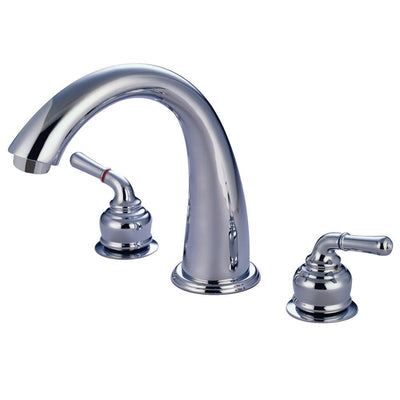 Kingston Brass Chrome Two Handle Roman Tub Filler Faucet KS2361