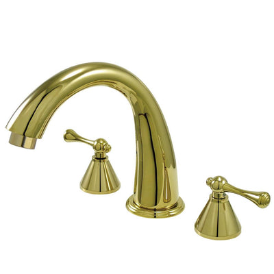 Kingston English Country Polished Brass Roman Tub Filler Faucet KS2362BL