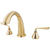 Kingston Silver Sage Polished Brass Bathroom Roman Tub Filler Faucet KS2362ZL